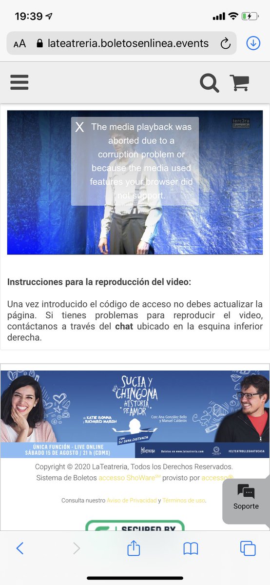 momeishkus's tweet photo. @3aLlamadaTeatro @bennyibarra @abrachita @pahulaula @ACPT_Mex @BennyFOTOS @BennyIbarraFans @Yeahbennyibarra La transmisión se trababa, terminó por sacarme y marcar un error. ¡Que mal! https://t.co/0pxWC6z9MJ