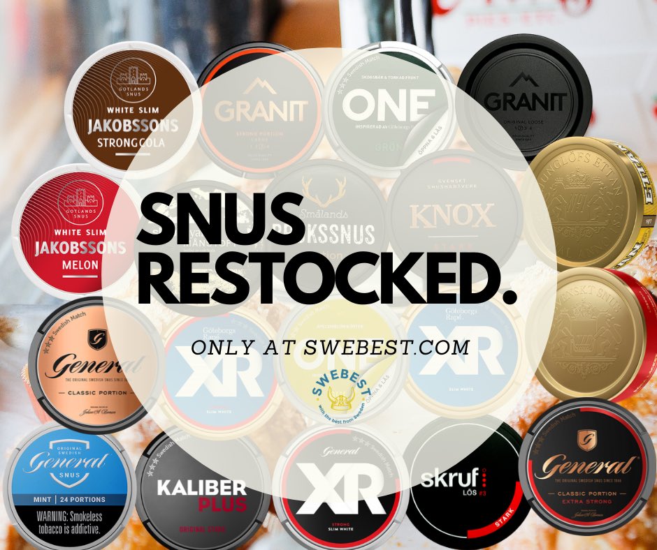 swebestph's tweet photo. Your favorite snus &amp; nicopouches have been restocked! Get yours now at https://t.co/SHYheUbJzf 😎

✔️ Best prices
✔️ Wide selection of snus &amp; nicopouches 

#swebest #snus #snusph #snusphilippines #smokefree4life https://t.co/AlsWxTaLwb