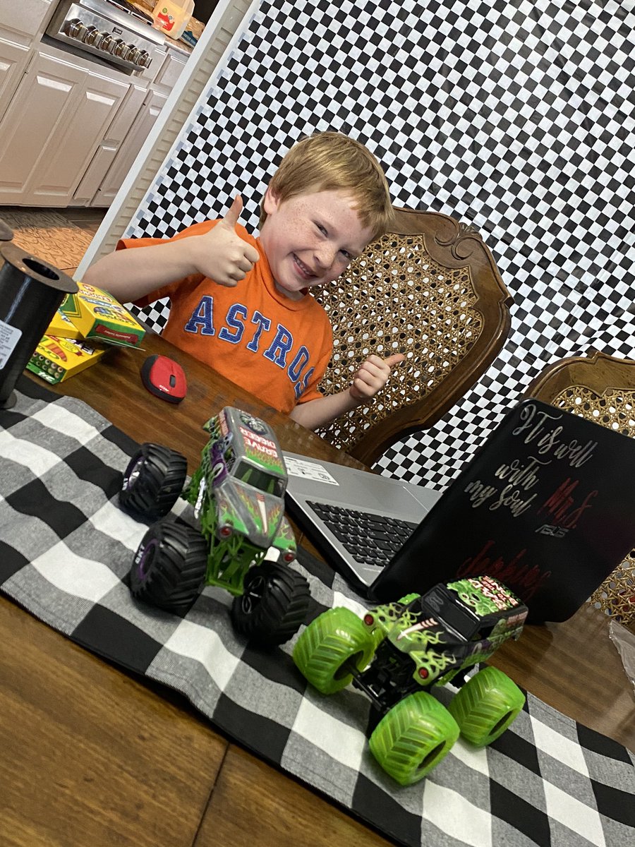 Tapjballet6's tweet photo. @MonsterJam we are getting excited about your Virtual Camp! #monsterjamvirtualcamp #eltorolocoisourfavorite #lovemesomewhitman https://t.co/EX6Cx4ex9v