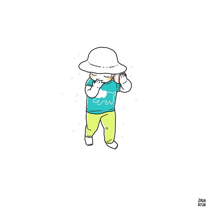 「水色シャツ 帽子」のTwitter画像/イラスト(古い順)