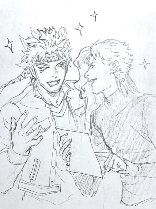 #caejose #シージョセ #承花 #jotakak #jjba
⚠️it's Joseph x Caesar &amp; Jotaro x Kakyoin
USA highschool AU/parody
I like how peacful this is and I can finally introduce #polnareff  lol 
