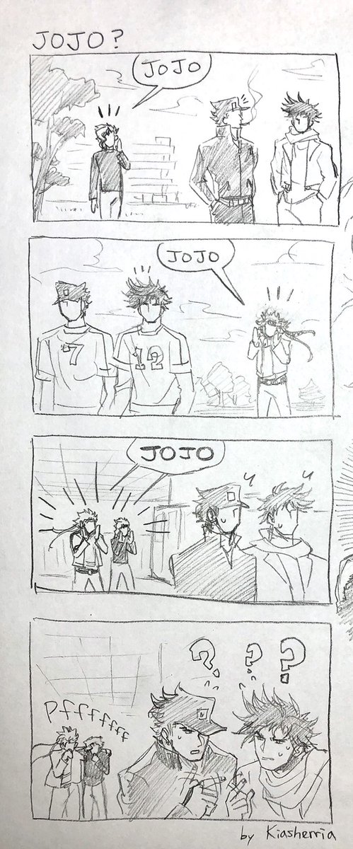 #caejose #シージョセ #承花 #jotakak #jjba
⚠️it's Joseph x Caesar & Jotaro x Kakyoin
USA highschool AU/parody
I like how peacful this is and I can finally introduce #polnareff lol