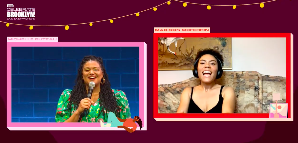 oneheartmind's tweet photo. @BRICcelebrateBK bringing in the talent!
LOVE 💗
@madmcferrin with the music
@Shantell_Martin with the art
@MichelleButeau with the all encompassing energy
#BCBFLiveEverywhere
#BandshellAtHome https://t.co/fxCEyCUOJq