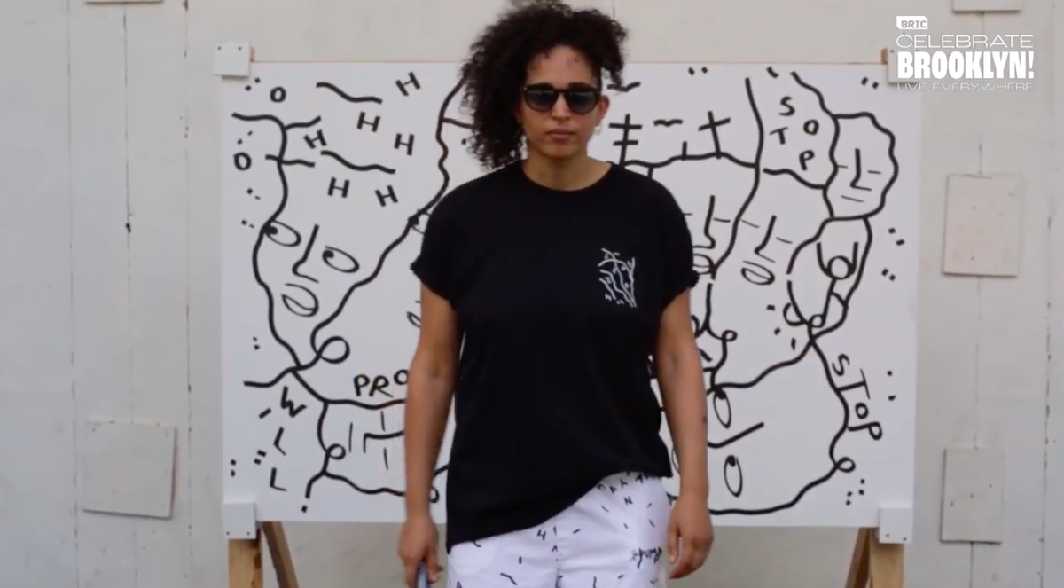 oneheartmind's tweet photo. @BRICcelebrateBK bringing in the talent!
LOVE 💗
@madmcferrin with the music
@Shantell_Martin with the art
@MichelleButeau with the all encompassing energy
#BCBFLiveEverywhere
#BandshellAtHome https://t.co/fxCEyCUOJq