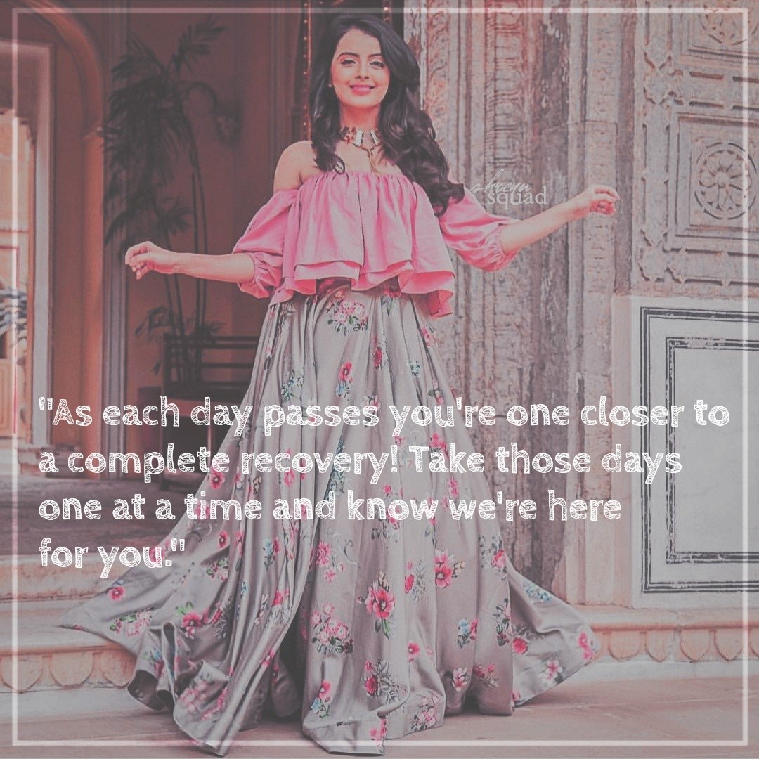 ShrenuSquad's tweet photo. As each day passes you're one closer to to a complete recovery! Take those days one at a time and know we're here for you.
|| #GetWellSoonShrenu ||

#Shrelegance || #ShrenuParikh || #COVID19 https://t.co/l6oRdWoPmw