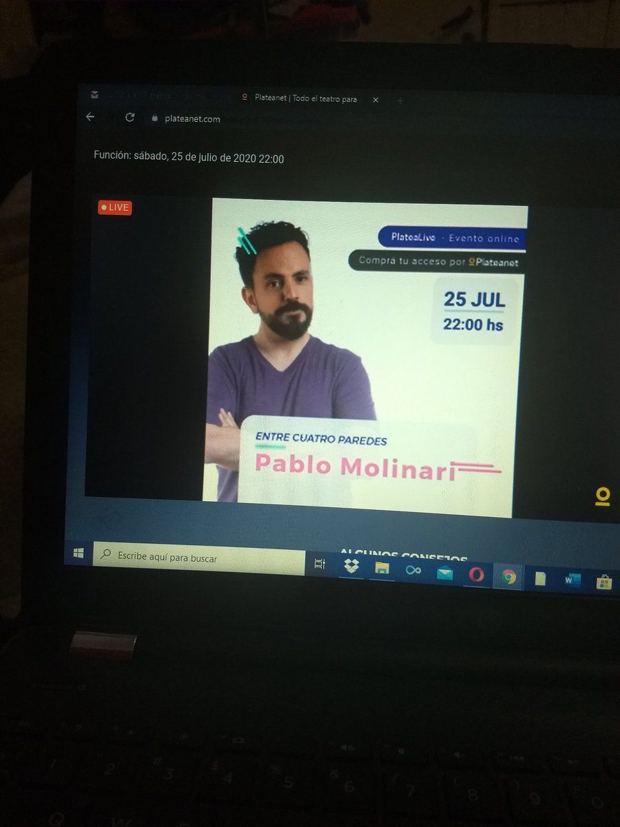 BarrazaPupa's tweet photo. #MoliEnVivo ya comienzaaaaaaa!!! Con el genio de @PabloMolinari por @Plateanet https://t.co/I0DLZrmLet