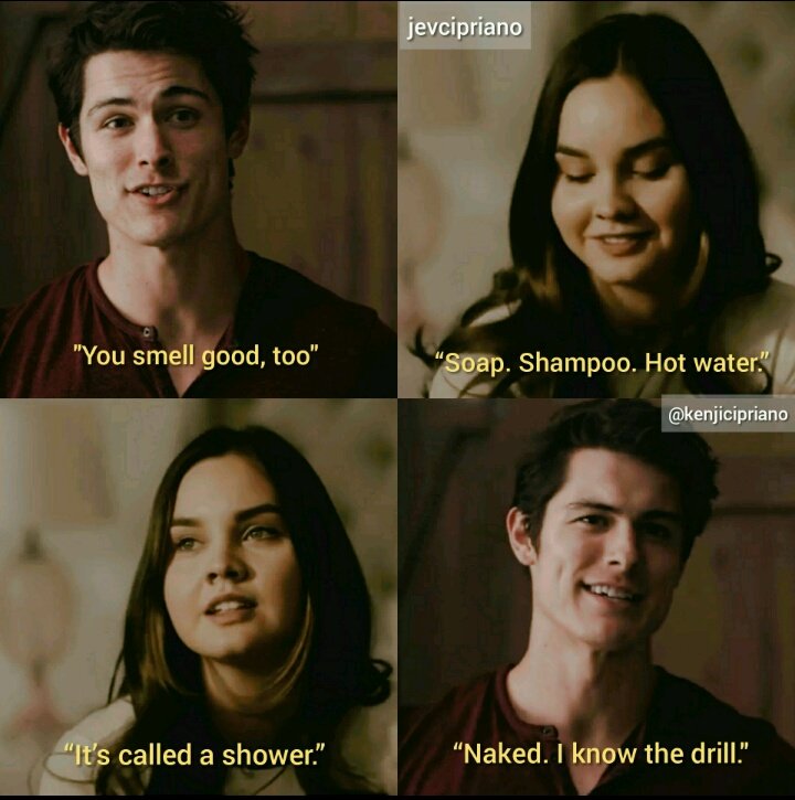 warnettelove's tweet photo. “Você está cheirando bem também,” disse Patch.
“Chama-se banho.” 
Eu estava encarando diretamente a frente. Quando ele não respondeu, eu me virei de lado. 
“Sabonete. Shampoo. Água quente.”
“Pelada. Conheço o esquema.”

📖: hush hush · becca fitzpatrick https://t.co/0Z5cOb4CoK