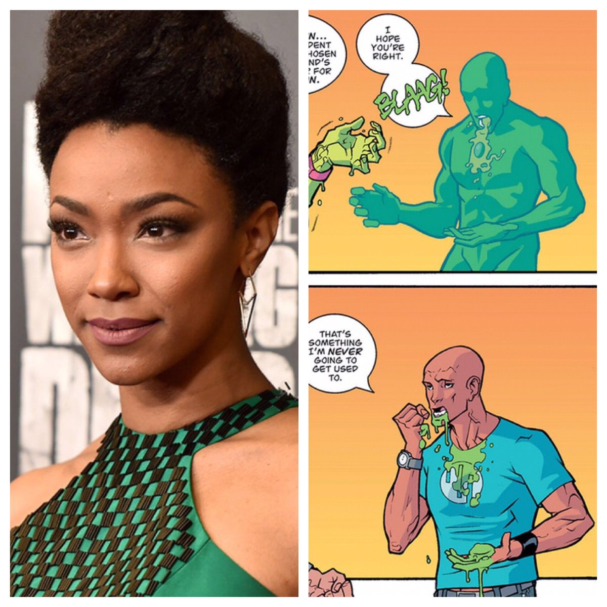 And lastly, Star Trek Discovery’s Michael Burnham, Sonequa Martin-Green will be playing Green Ghost, in another gender swapped version of the comic book character!
