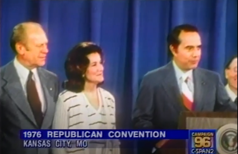 1976 (R): "I'm not certain what I can add to the ticket, but I will work hard and do the best I can not just for the Republican Party, but because I think America needs President Ford's leadership for four more years." - Bob Dole, accepting Ford offer  https://www.c-span.org/video/?74133-1/ford-vice-presidential-nominee-announcement