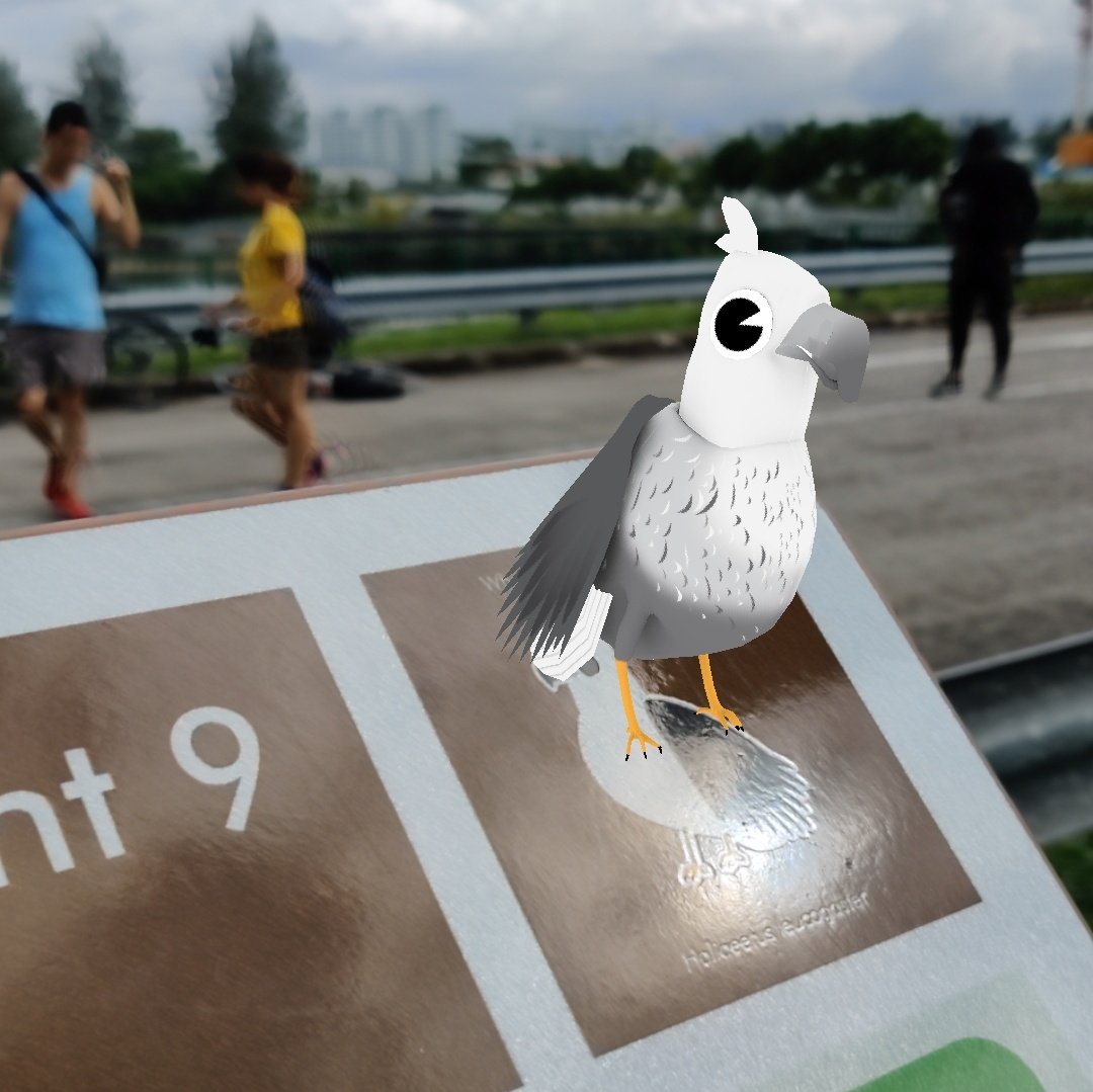 bryanbma's tweet photo. There is an augmented reality feature inside the @nparksbuzz app for Singapore's Coast-to-Coast Trail #c2cSG https://t.co/LBLPiCkFPe