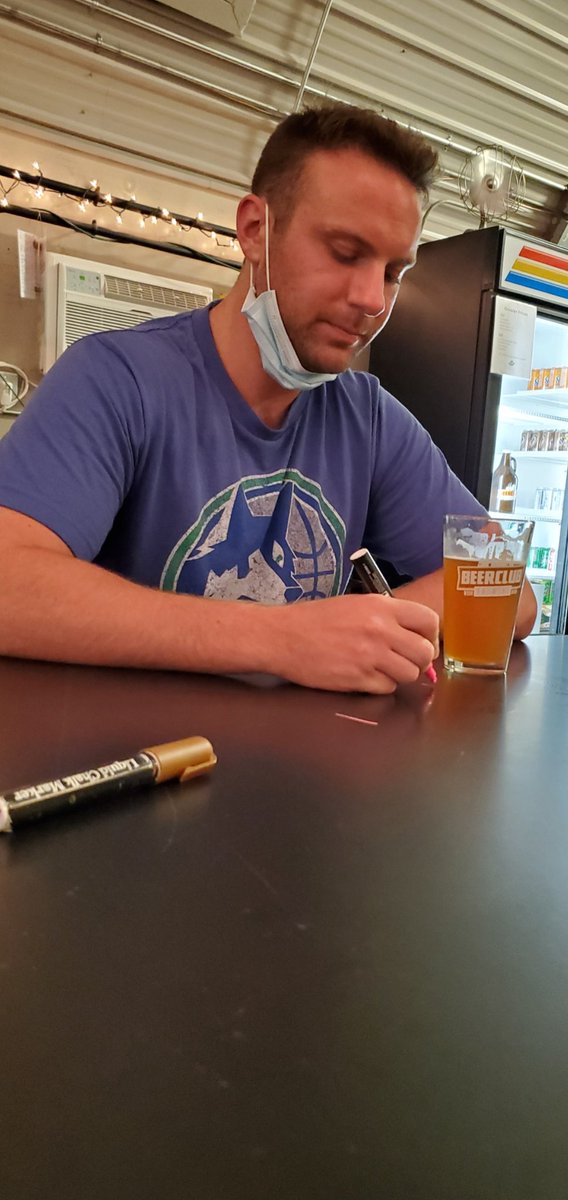 JakeAtTheLake1's tweet photo. Jake at the local brewery, enjoying a juice bomb, at the lake https://t.co/hTpewbVKC6