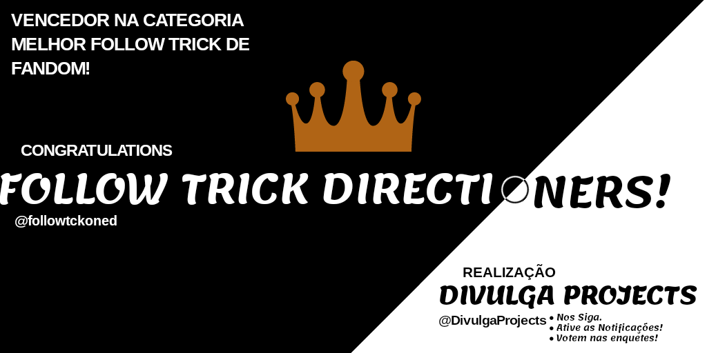 DivulgaProjects's tweet photo. *:･ﾟ✧ CATEGORIA MELHOR FOLLOW TRICK DE FANDON!

Com 60% dos votos
Winner @followtckoned 👑 https://t.co/nkStBNTDdy