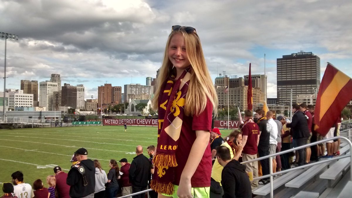 lilian_earth's tweet photo. marching to my first DCFC men’s game at Cass Tech ➡️ playing in my first DCFC match at Keyworth, I love City!! https://t.co/XJbk2BdADL
