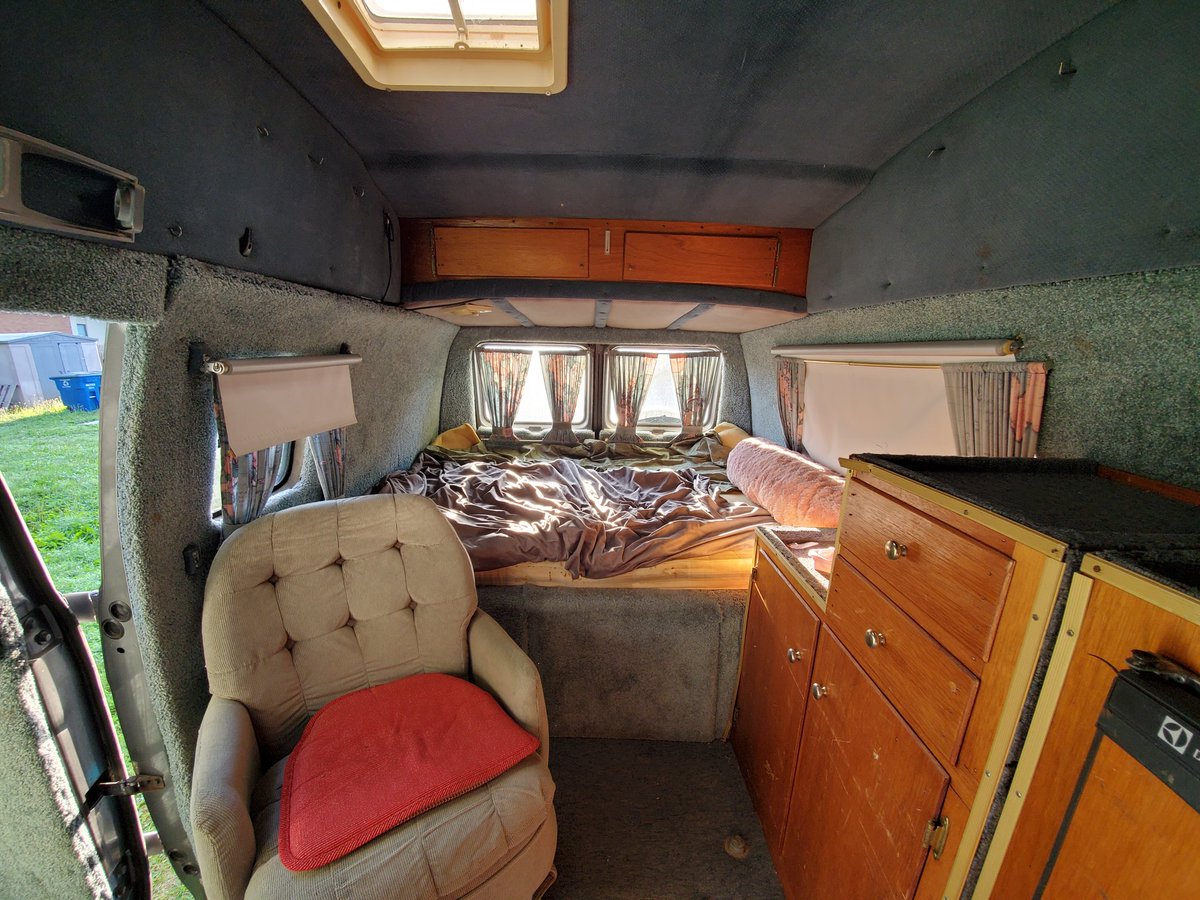 BLuDDYrAg's tweet photo. So in addition to GoFest, I also spent today gutting the inside of our new (to us) 1988 Chevy G10. Updating and remodeling to make it travel worthy again 😍
#vanlife #vandweller #chevy #gseries #oldvans https://t.co/7O7dLyBXOC