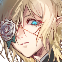 solo blonde hair flower eyepatch pointy ears 1boy male focus  illustration images