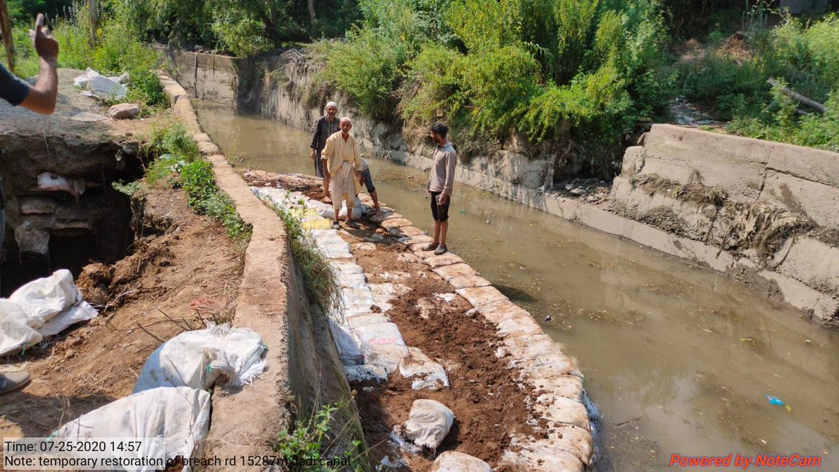 Desiliting of Dadi Canal in District Anantnag simultaneously with restoration of breach at RD 15280 meters.<a href="/dipr/">dee singh</a> <a href="/MRAJU_77/">M Raju</a>