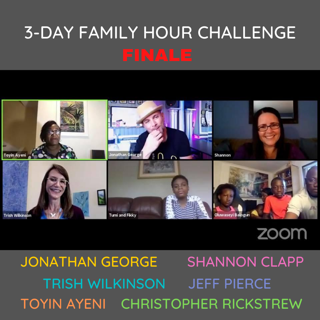 FamilyLifeCoac1's tweet photo. Terrific finale to the 3-Day Family Hour Challenge! Jonathan George &amp; Trish Wilkinson shared amazing wisdom with clarity &amp; fun take aways!
Toyin Ayeni, thank you for organizing this challenge &amp; to Christopher Rickstrew &amp; Jeff Pierce for sharing your expertise on days 1 &amp; 2! https://t.co/Dv1MzlkY17
