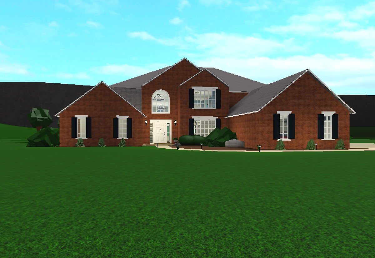 Traditional Family House Bloxburg Exterior