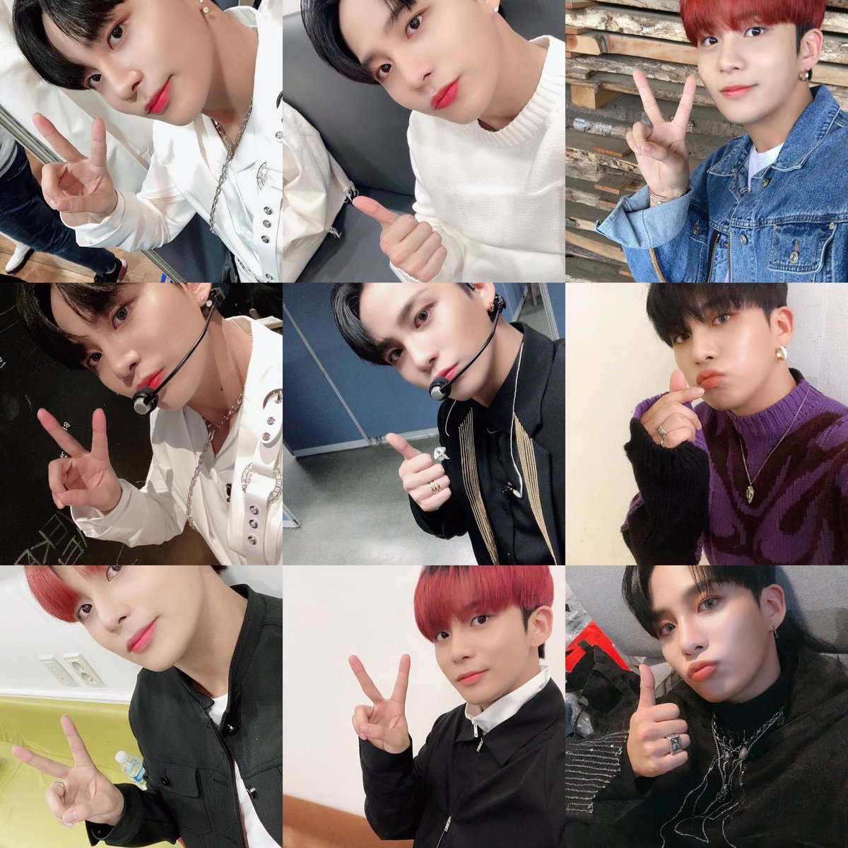 he always takes selcas the same way, consistent king. seriously how could you not adore this??