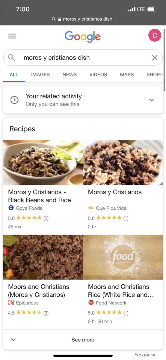 pillowsothrside's tweet photo. Yo @MGthefuture funny thing I never noticed as a kid eating this dish my whole life. Blac beans and white rice translates too โmoors and Christiansโ ๐ญ. #wordsconnect https://t.co/eDlkC0iB8q