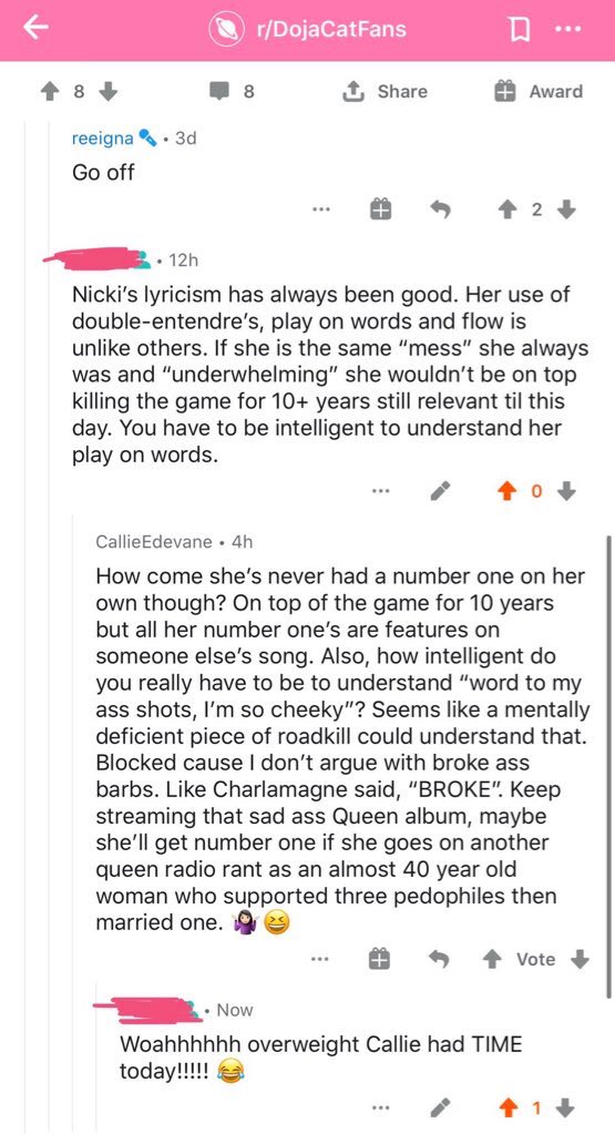 After finding that conversation on Reddit her username was reveled: anelub.Twitter Link https://twitter.com/marajqueendom/ …Reddit Link http://reddit.com/r/DojaCatFans/ …