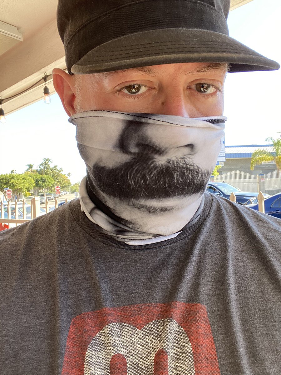ShyBoy's tweet photo. Felt cute wearing @brightside009’s mustache #mask4mask https://t.co/jrkfpVt0wZ