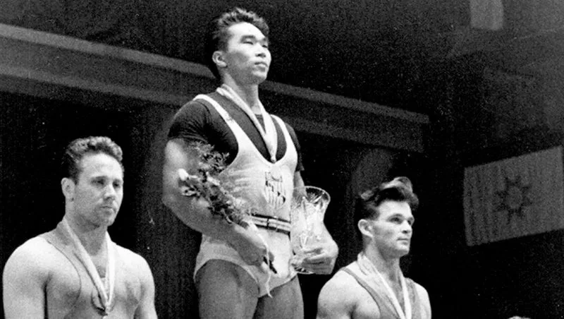 #3OasisTommy Kono's family had to relocate to a Japanese internment camp in California desert during WWII. For 3 years, they survived on a meal a dayKono braved the adversity though to begin lifting weights here - the result? 2 OLY Golds in 1952/56, also 4-time Mr. Universe