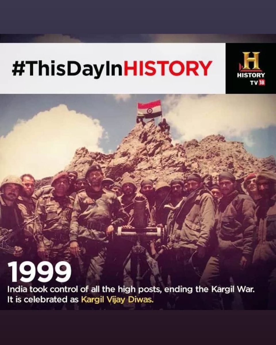 rajputprakash0's tweet image. कारगिल युद्ध के जांबाज़ शहीदों को #KargilVijayDiwas पर नमन.आज ही के दिन हमारे बहादुर जवानों ने कारगिल की चोटियों को पाकिस्तानियों के कब्ज़े से आज़ाद कराया था. इन वीरों का बलिदान हमेशा याद रहे