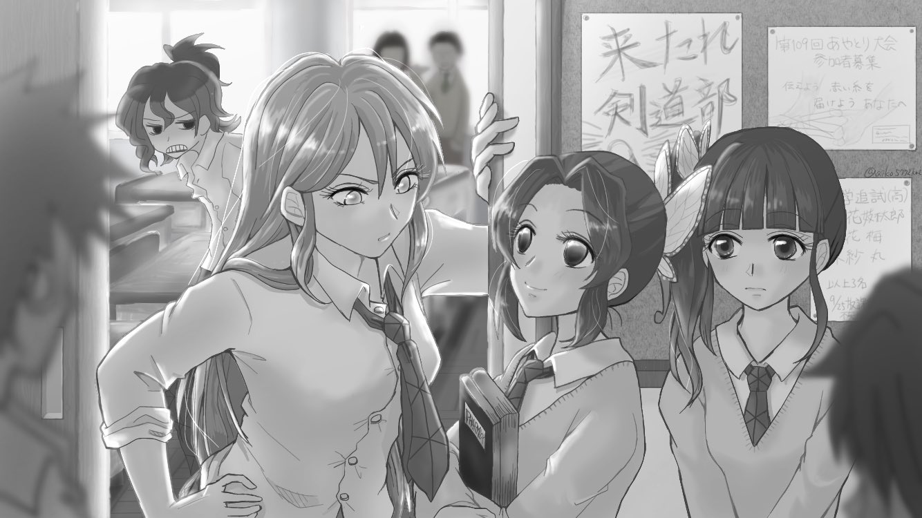 あいこすたー 日輪イ19a委託 Na Twitteru 絵をモノクロにするとかっこいい あー うん カッコいいかなぁ 私のイラスト は微妙かな 1枚目血しぶきだけ着色するとなんか良さそう