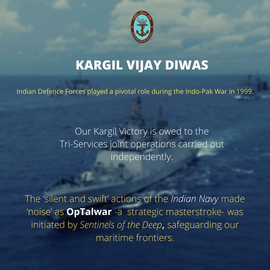 janvloke's tweet photo. #KargilVijayDivas While a lot has been written and read about the role of Indian Army and Air Force, we forget to recognize the Navy's strategic masterstroke that turned the tide of war. The IN played a pivotal role in the Kargil War but their actions remain largely unknown. #MHS https://t.co/p65wqDL6lP