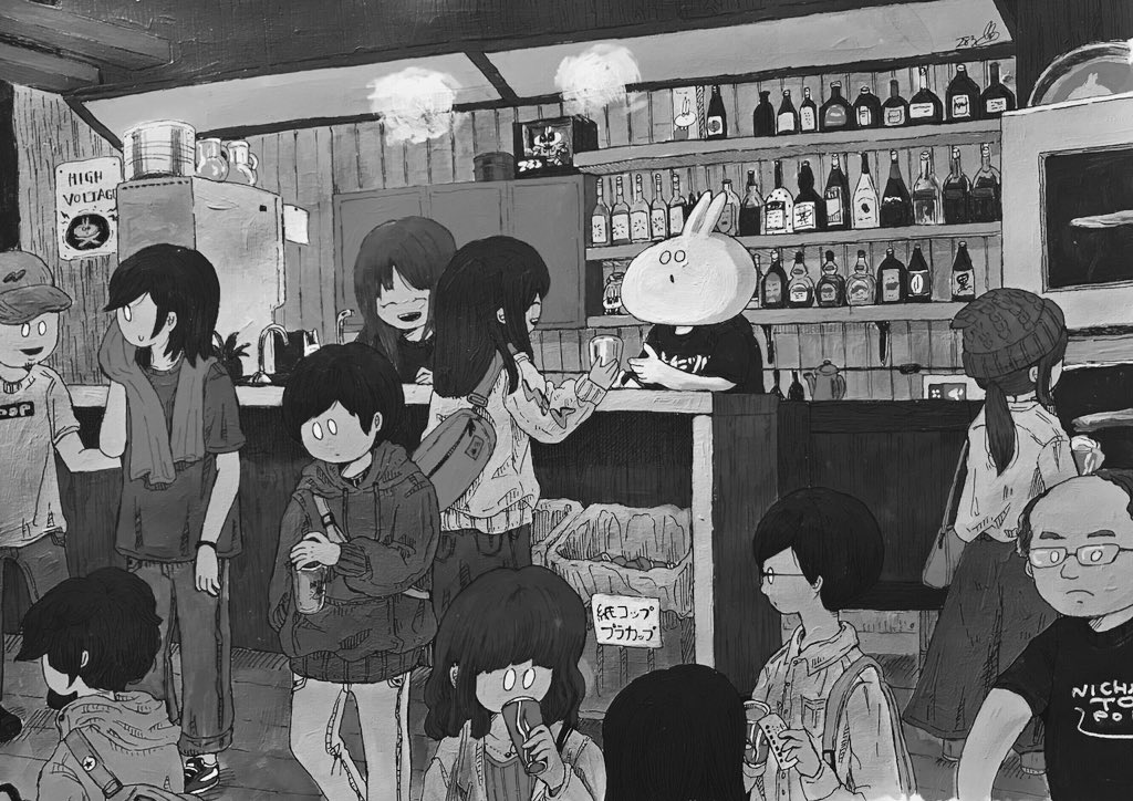 #絵をモノクロにするとかっこいい 
モノクロにしてもかっこいい絵はだいたいハズレがないと思う 