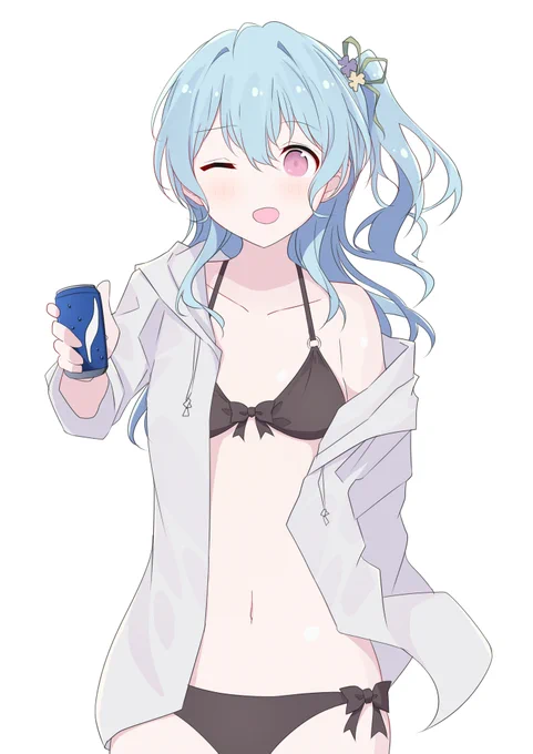 水着の松原さん 