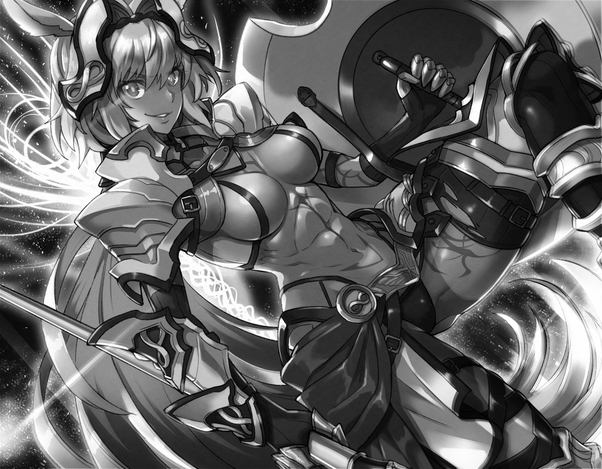 #絵をモノクロにするとかっこいい 
