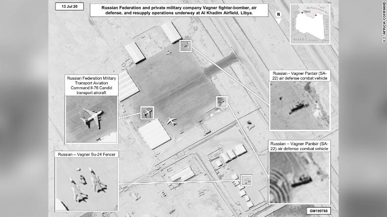 Yesterday the Pentagon released sattelite imagery showing Russian cargo planes supplying Russian mercenaries as well as SA-22 air defence missile systems.