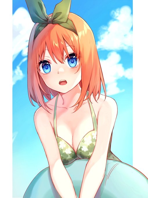 云尾さんがTwitterに投稿した中野四葉(五等分の花嫁)のイラスト。