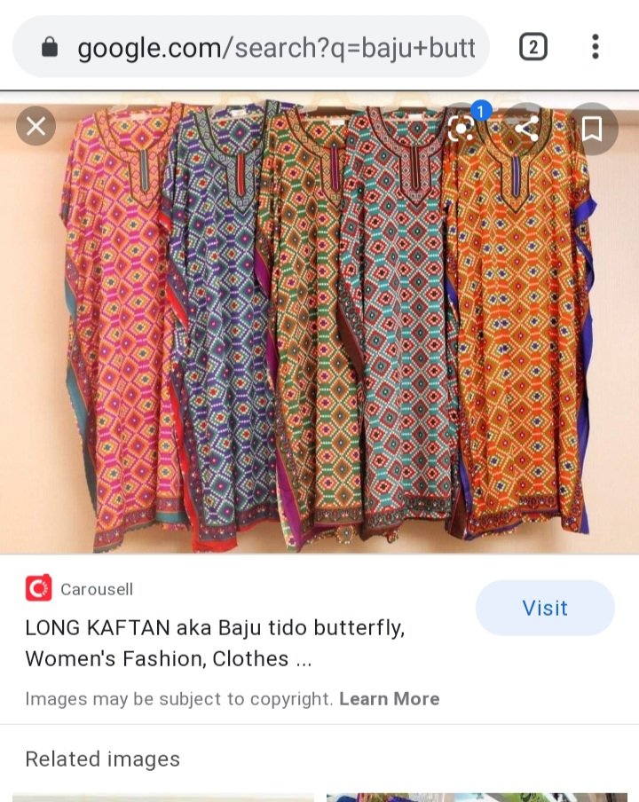 The style is similar to the "baju butterfly" that makciks (aunties) wear to the market or as night dress in Malaysia and Singapore LOL.