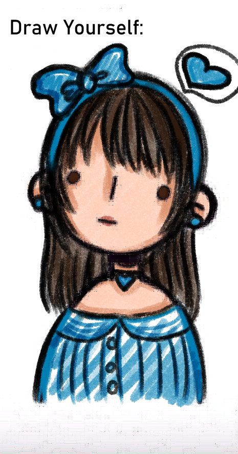 KagaminoKakera's tweet photo. The template isn't mine! This was going around on IG and my FB #drawyourselfchallenge lolol. I am every bit derpy as this drawing #ClipStudioPaint #artistsontwitter #digitalart https://t.co/D5D9XSDX9D
