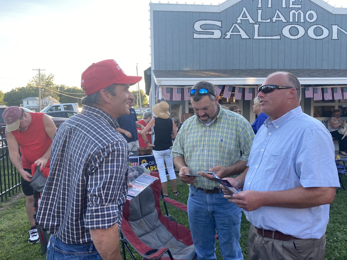 HamiltonforKS's tweet photo. Great crowd at the Dickinson County GOP Picnic in Abilene this evening! #kssen #ksleg https://t.co/cJLRcviR0h