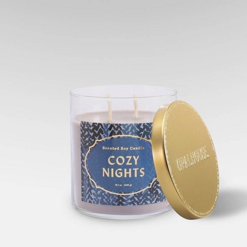 next we have my cozy night candle cause i ran out of my white ones