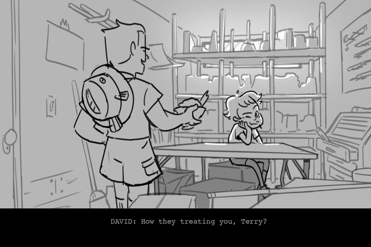 Looks like I'll be looking for work soon, so I'm finishin these boards I was making for @Jonezee99's class a while back. Here's a sneak peek; It's about a camp counselor trying to prove his best friend isn't a werewolf!
Check out Matt's ongoing classes, I learned a ton from him!