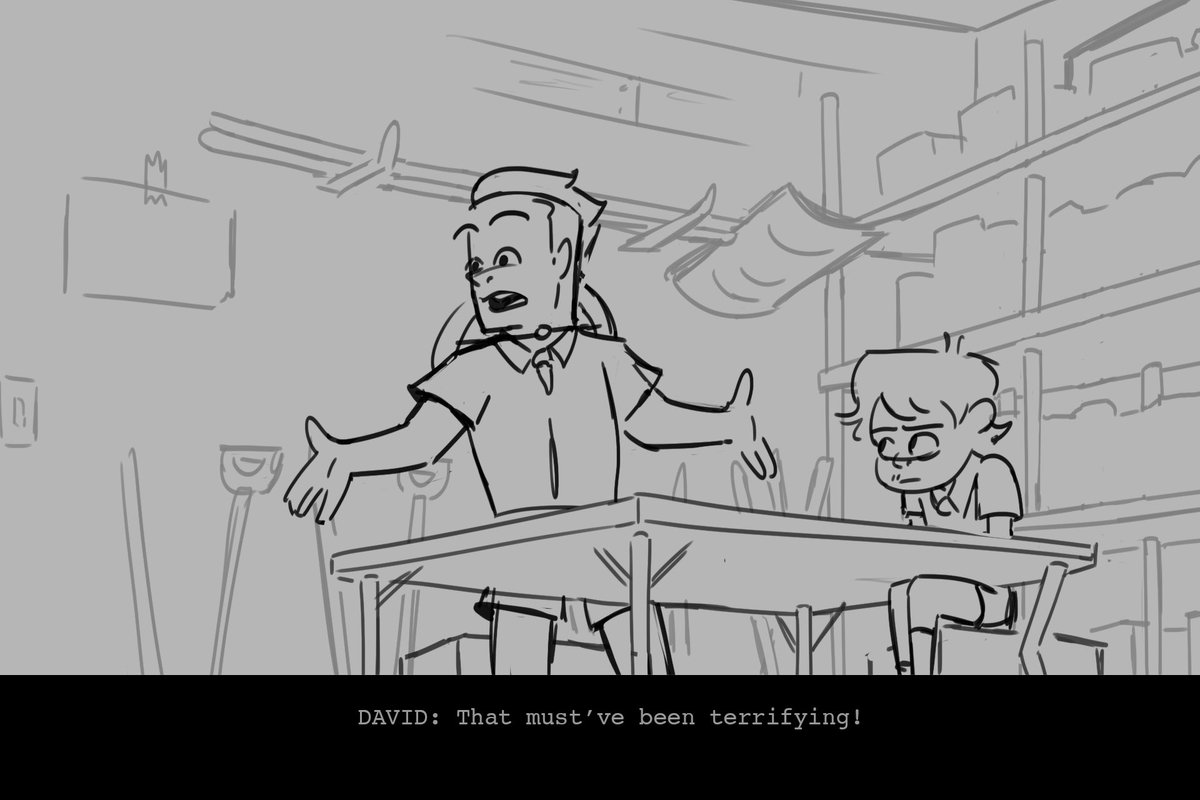Looks like I'll be looking for work soon, so I'm finishin these boards I was making for @Jonezee99's class a while back. Here's a sneak peek; It's about a camp counselor trying to prove his best friend isn't a werewolf!
Check out Matt's ongoing classes, I learned a ton from him!