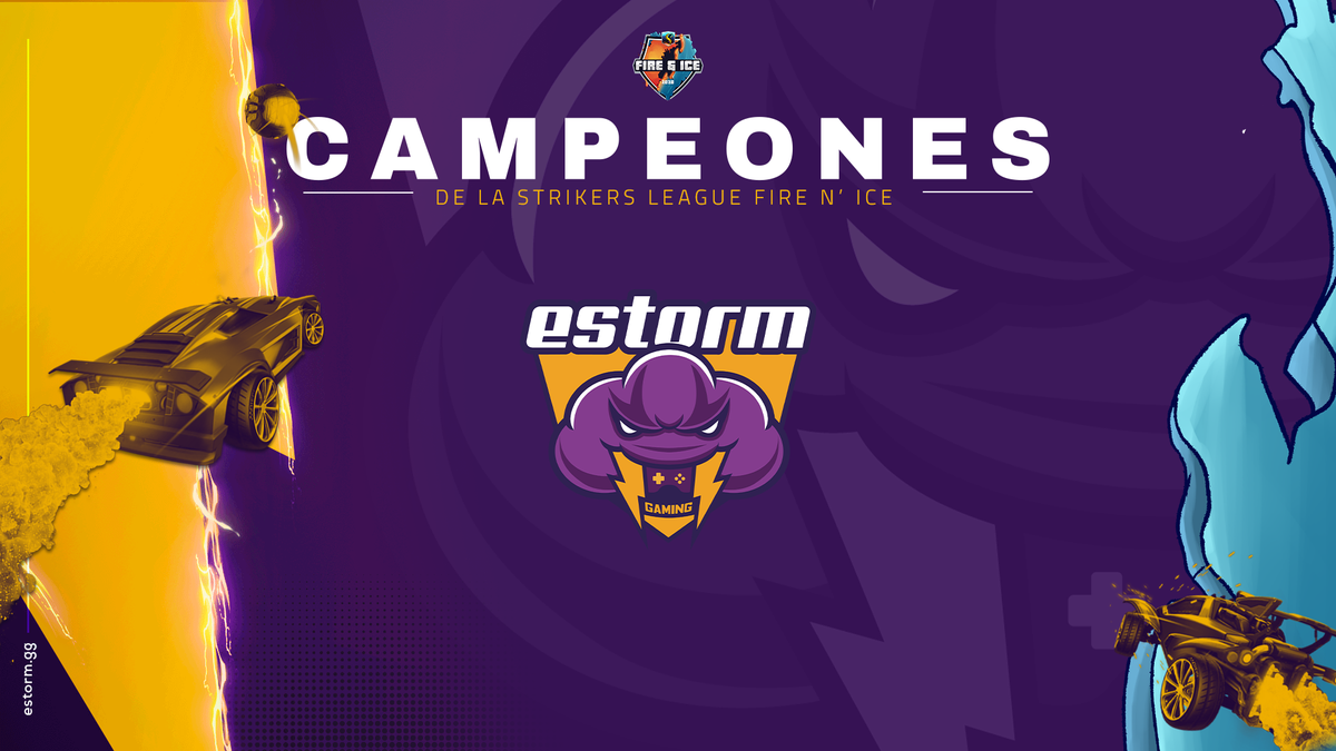 StrikerLeagueRL's tweet photo. Tenemos campeón de Striker's League: FIRE &amp; ICE🔥❄️
¡Felicidades a @ESTORM_GG❄️🏆!

Muchas gracias a los equipos y a todos los que nos acompañaron durante todas las jornadas

#RocketLeague #Esports #StrikersLeague https://t.co/56LpdR3B4w