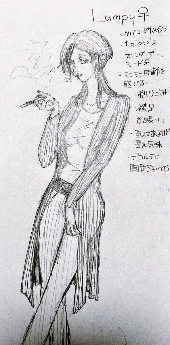 女体化死天王なら過去絵なんだけど私もある……これ割と気に入ってるからそのうちデジタルにおこしたいな 