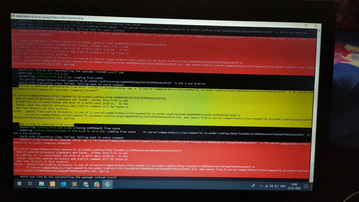 developerus92's tweet photo. @christophrumpel @freekmurze @LaravelDelhi @Sarthaksavvy 

I am getting a error when run composer update command laravel 6
Please help me what I do fix this error https://t.co/5fxcQTi3KA