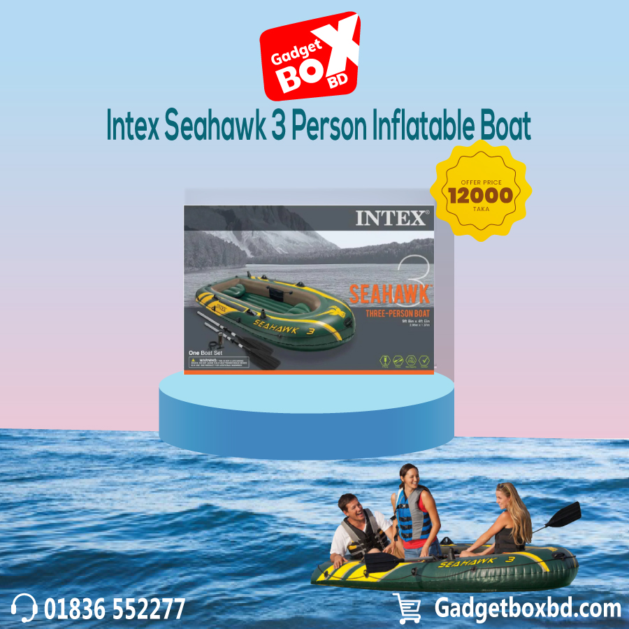 gadgetboxbd's tweet image. @tweeter Intex Seahawk 3 Person Inflatable Boat Set with Aluminum Oars &amp;amp; Pump
⭐Offer Price: 12000/- BDT
অর্ডার করতে ভিজিত করুন - gadgetboxbd.com/product/intex-…

#gadgetboxbd
#gadgetbox
#price_in_BD
#Intex_Seahawk
#Inflatable_Boat
#intex_Inflatable_Boat