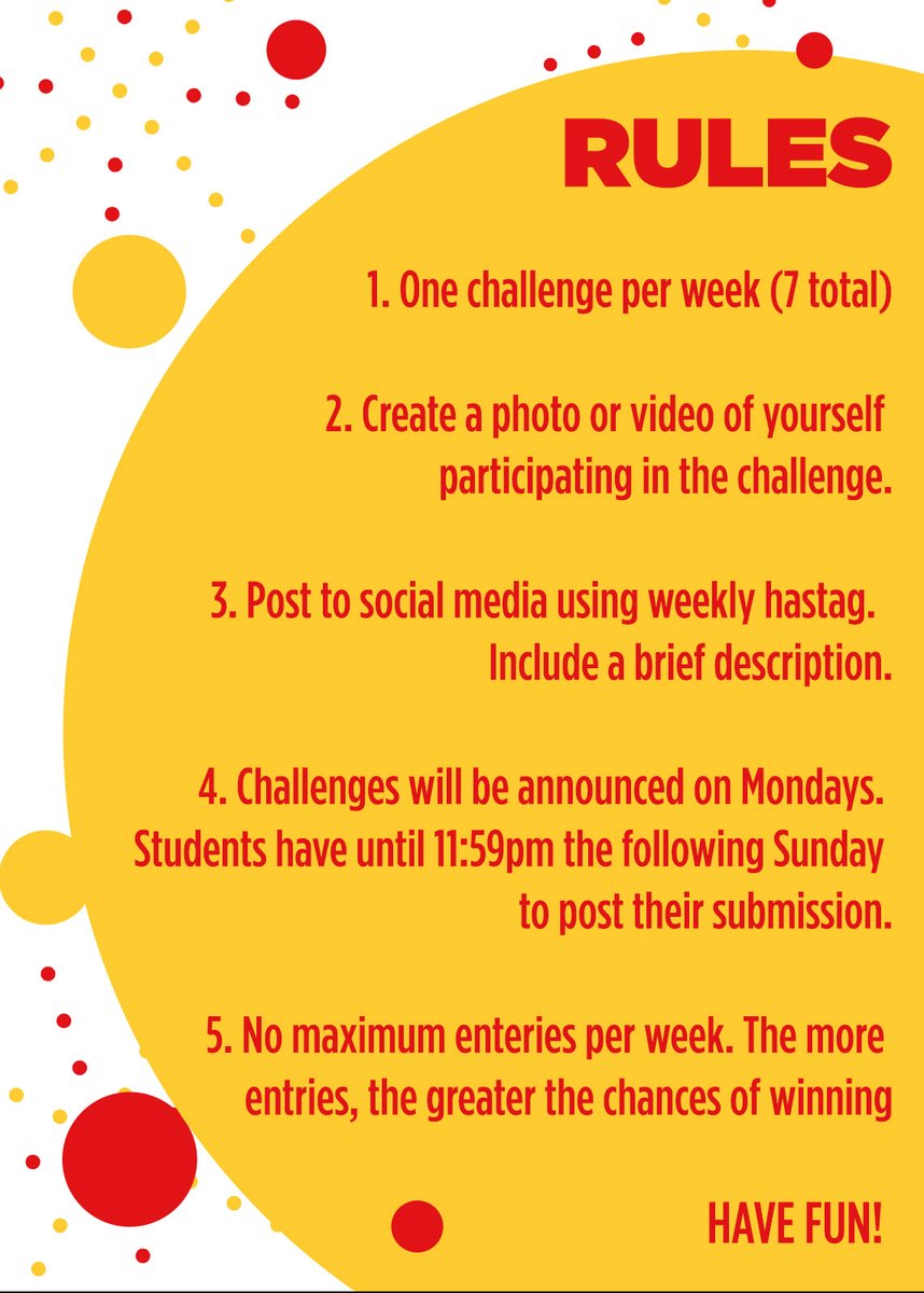 UCalgaryLSE's tweet photo. Announcing the LSE Summer Challenge!  Every Monday until the end of the summer, LSE will release a different weekly challenge. Post a photo or video of yourself doing the challenge, tag us using the weekly hashtag, and have a chance to win a Bluetooth Speaker or Water Bottle. https://t.co/UJ3LlGyAPl