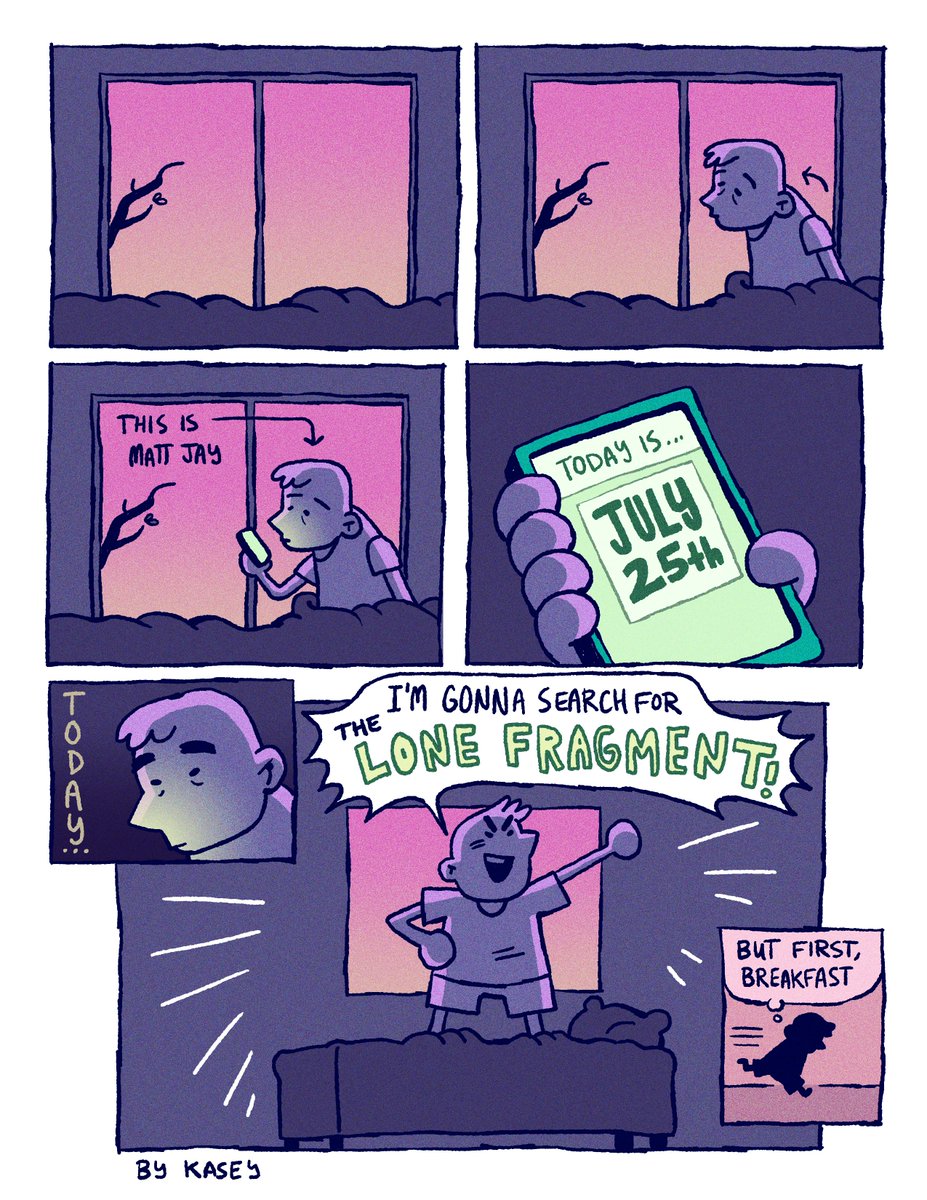 Today is my friend Matt Jay (one of the hosts of the wonderful podcast @AdultSwimPod )'s birthday!!! His gf organized a comic with each page drawn by a friend of his, and I got the honor of drawing the very first one