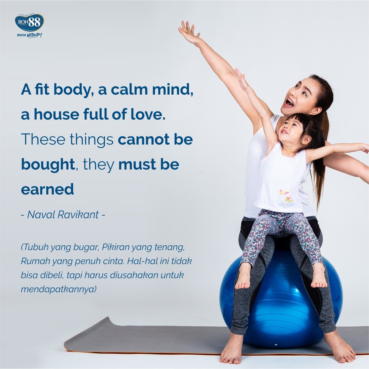 Ada banyak hal yang jauh lebih berharga daripada kekayaan materi. Jangan biarkan hari-harimu berlalu tanpa berusaha mendapatkannya ya guys!

#RON88SaatnyaHidupSehat