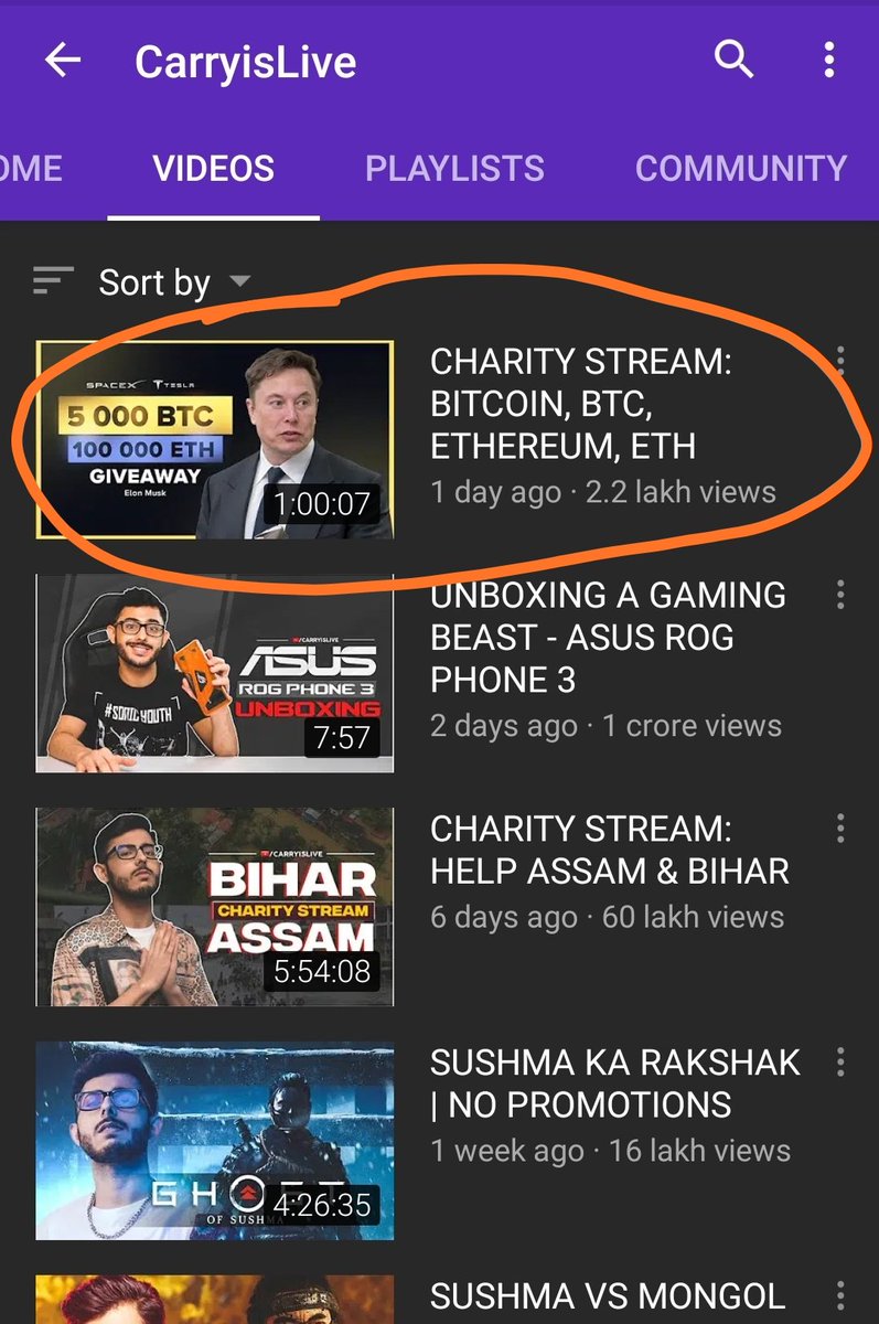 GaurangB9's tweet photo. @elonmusk These hackers are getting everywhere, I don't know why they are using your pic in thumbnail 🤔😅 https://t.co/D8UGsBpJoX