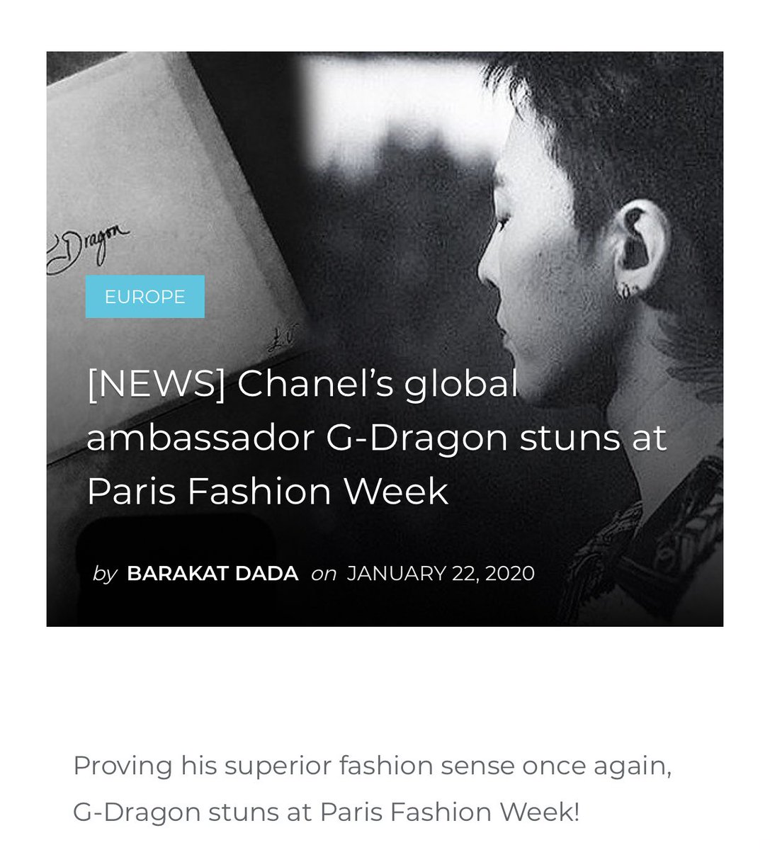 Jennie was called CHANEL Korea Ambassadors in 2018 before Chanel with ELLE announced her as the new house ambassador following Gdragon in 2019. VOGUE also called her Global Ambassadors so a citizens like you would get it.